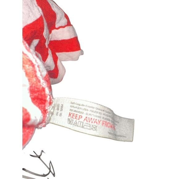 Good Condition Free People button up stripped red and white cropped top blouse s - Picture 6 of 9